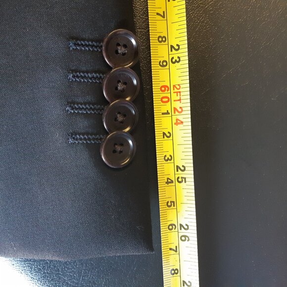 ETRO Milano SZ 42L 100% Wool Men's Black Sport Jacket Blazer - Picture 13 of 14